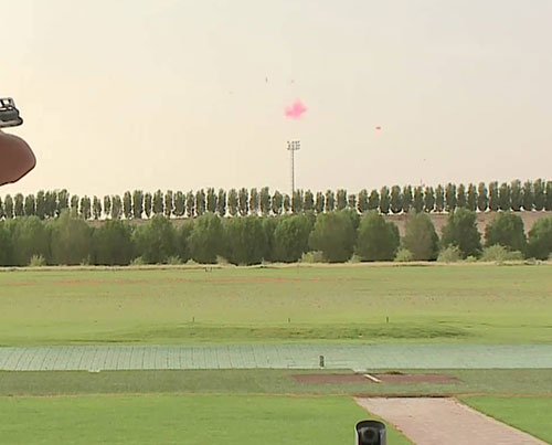 double trap chianese tiro a volo medagia d'oro