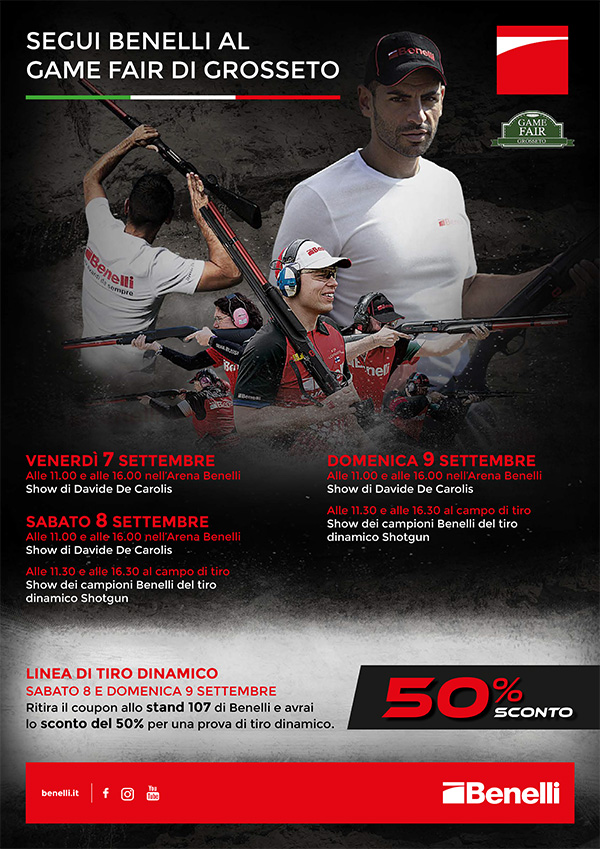 benelli a game fair 2018 caccia cacciatori benelli a game fair 2018