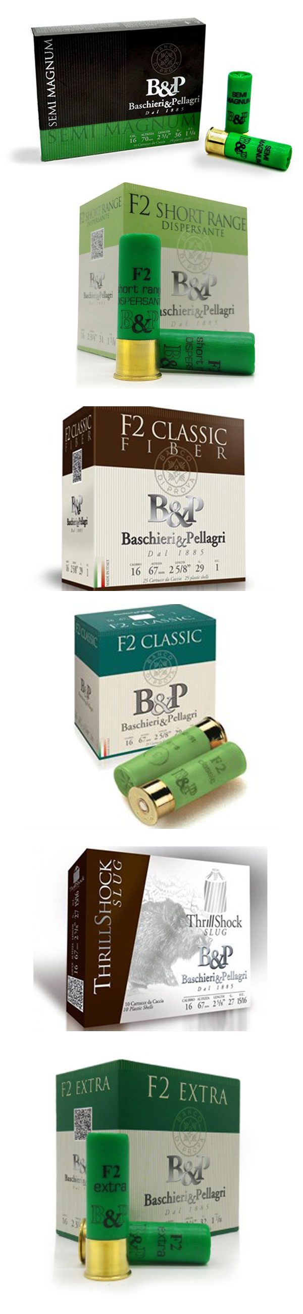 cartucce da caccia baschieri pellagri calibro 16 club