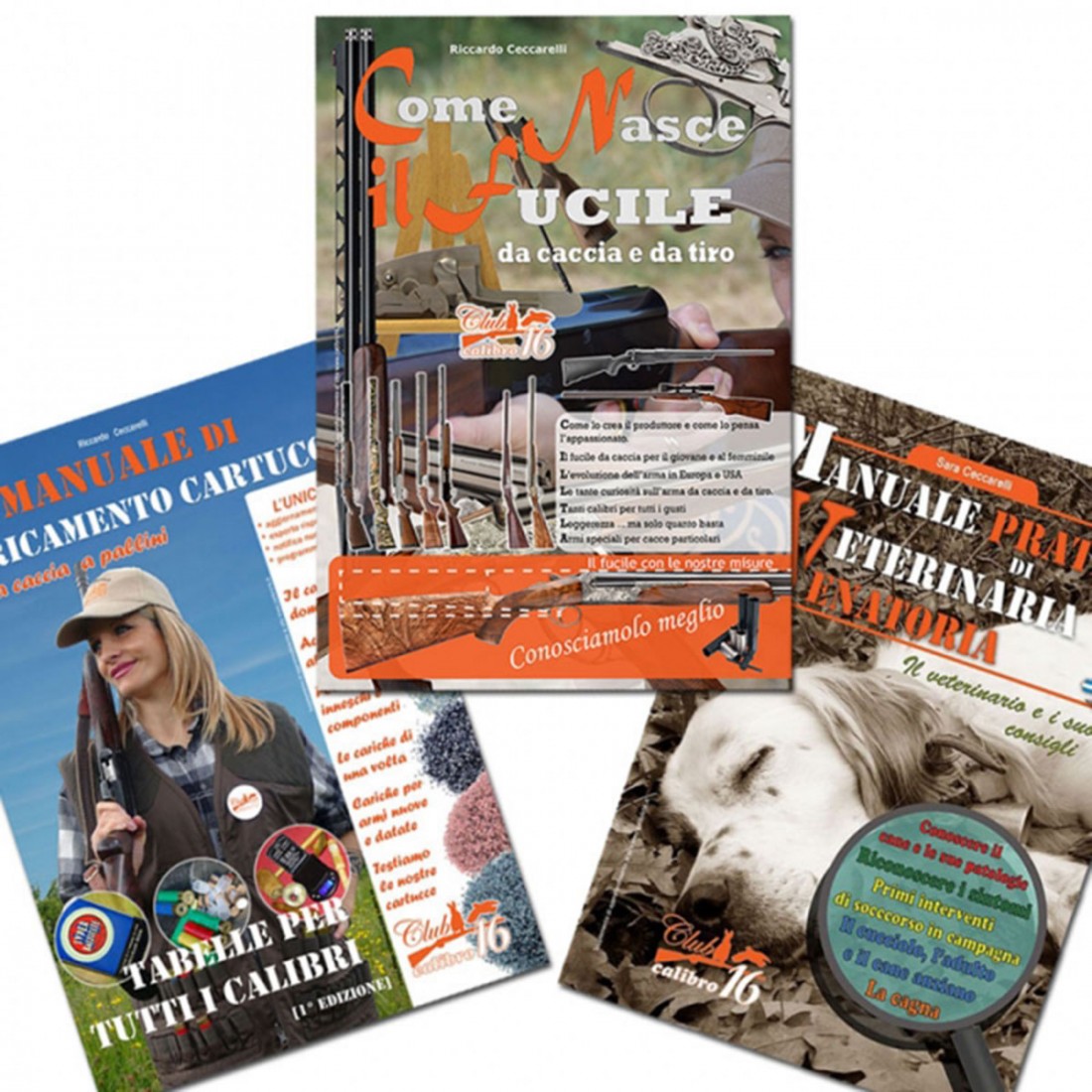 manuali libri caccia veterinaria fucili
