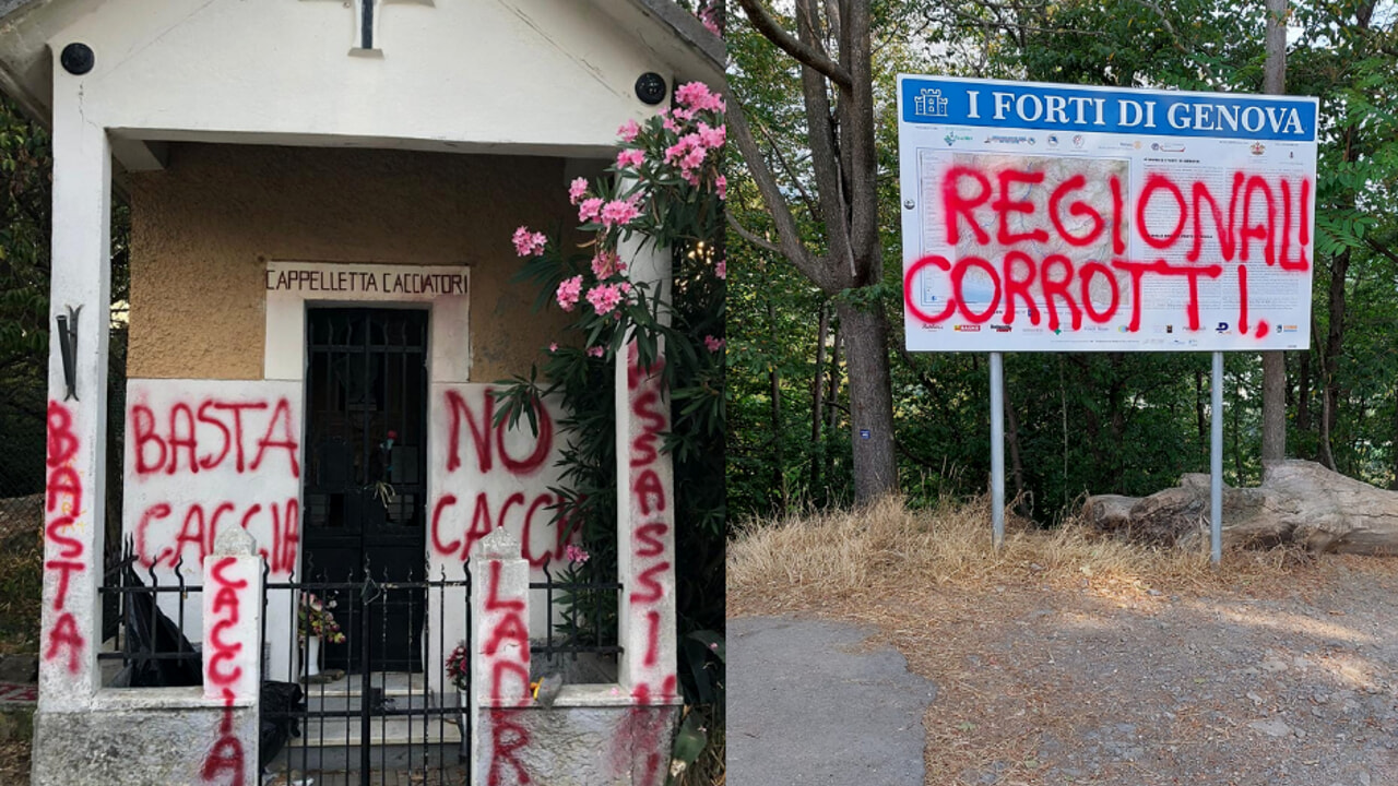 atti vandalici ai cacciatori federcaccia caccia