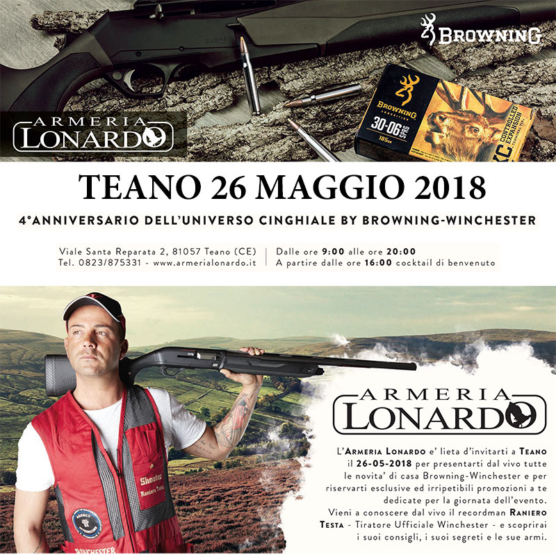 Armeria Lonardo Browning Winchester cinghiale