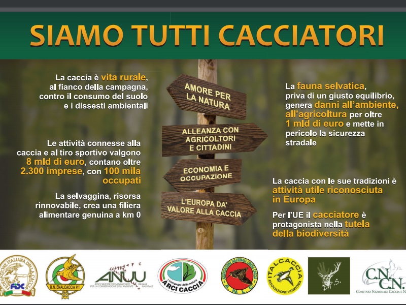 siamo tutti cacciatori caccia cabina di regia del mondo venatorio