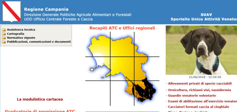CALENDARIO VENATORIO CAMPANIA 2018 – 2019