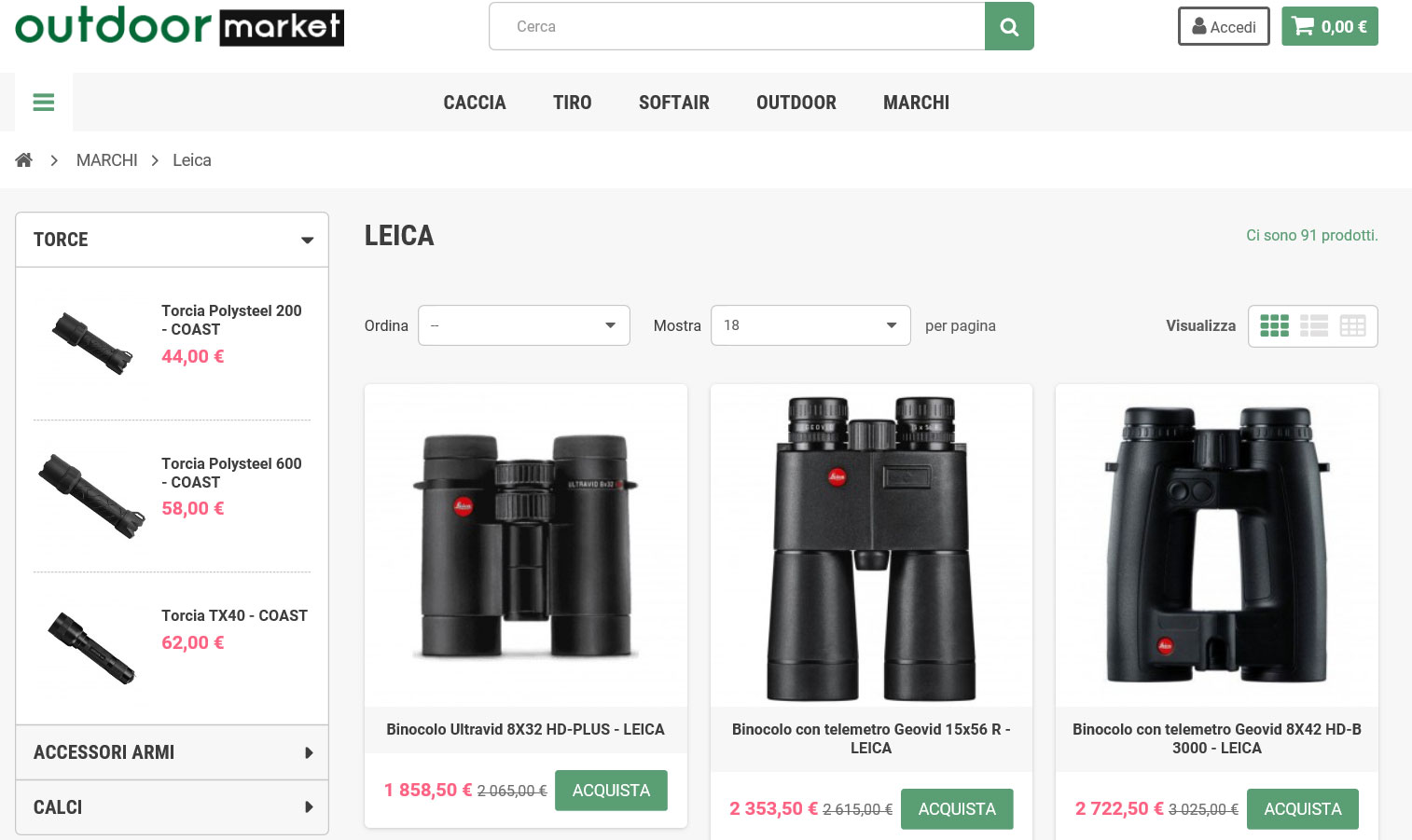 Leica Sport Optics cannocchiale Fortis