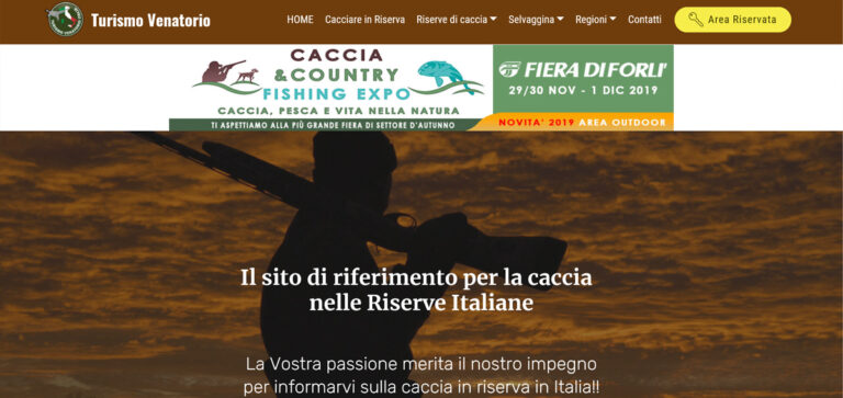PROGETTO TURISMOVENATORIO.IT: SI INIZIA A POPOLARE DI RISERVE DI CACCIA