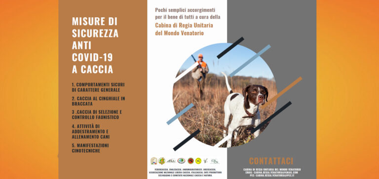 COVID E SICUREZZA A CACCIA