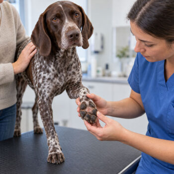 lesioni ai cuscinetti plantari del cane