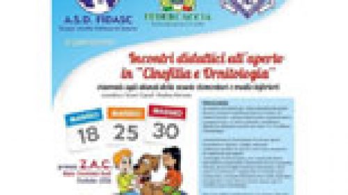 FIDC CASERTA: TRE INCONTRI CON BAMBINI SU CINOFILIA E ORNITOLOGIA